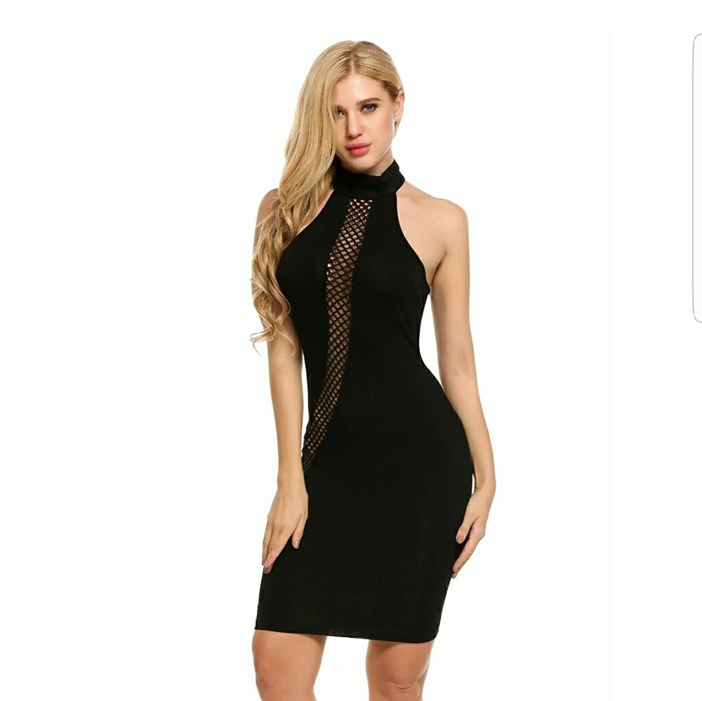 black sexy clubbing dress